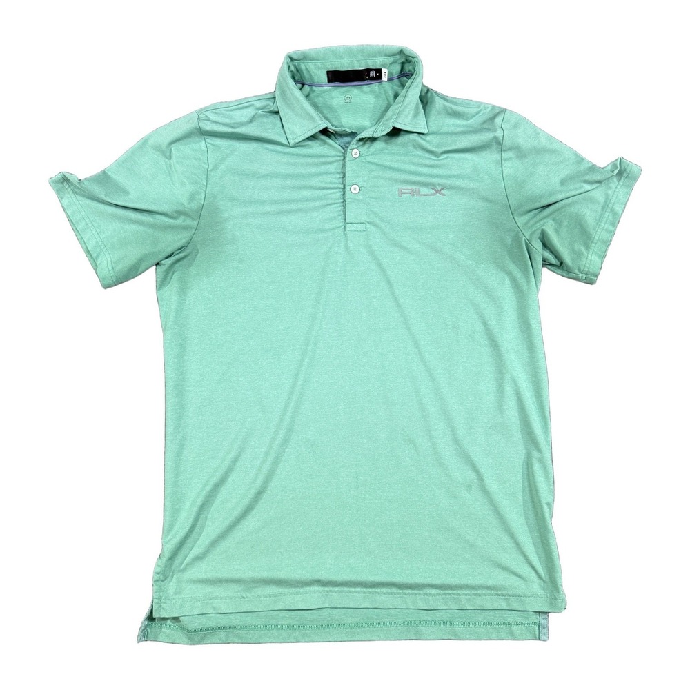 RLX Ralph Lauren Mens Mint Green Performance Golf Polo Shirt Medium